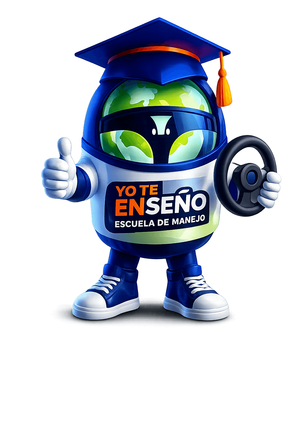 Mascota de Yo Te Enseño, escuela de manejo